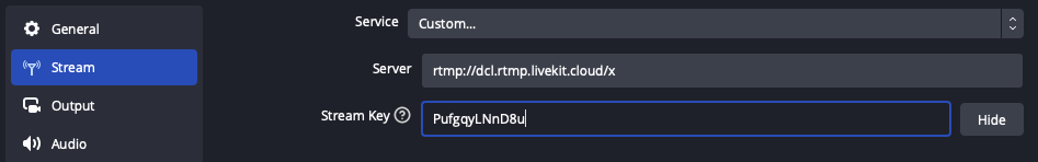 OBS configuration